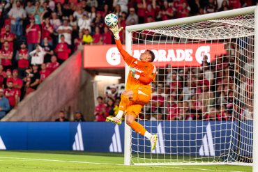 Jacob Jackson comes off the bench against St. Louis City to make 11 saves, Sept 6, 2025. (Courtesy FC Dallas)