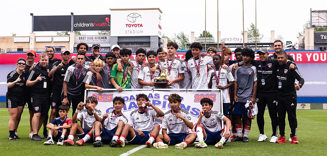 The FC Dallas 2010s win the 2025 Dallas Cup U15s. (Courtesy FC Dallas Youth)