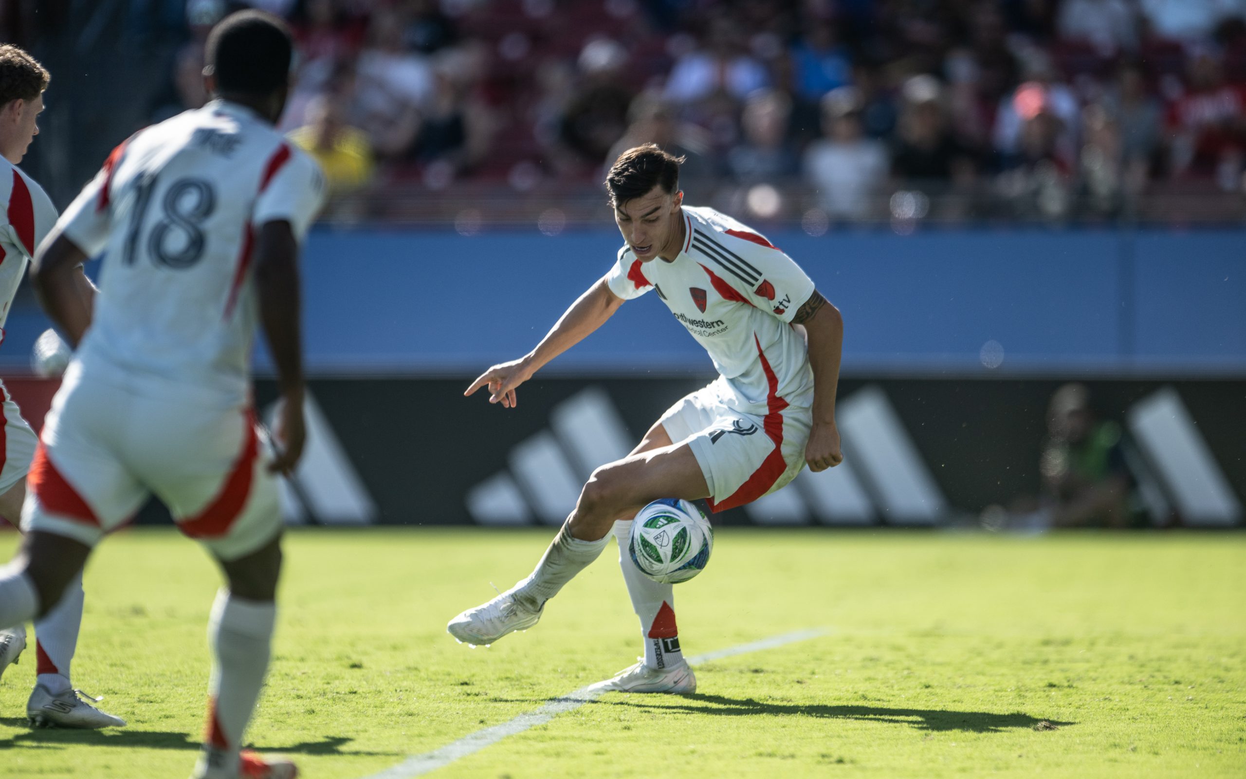 Petar Musa turns on a dime against the LA Galaxy, October 4, 2025. (Mike Brooks, 3rd Degree)