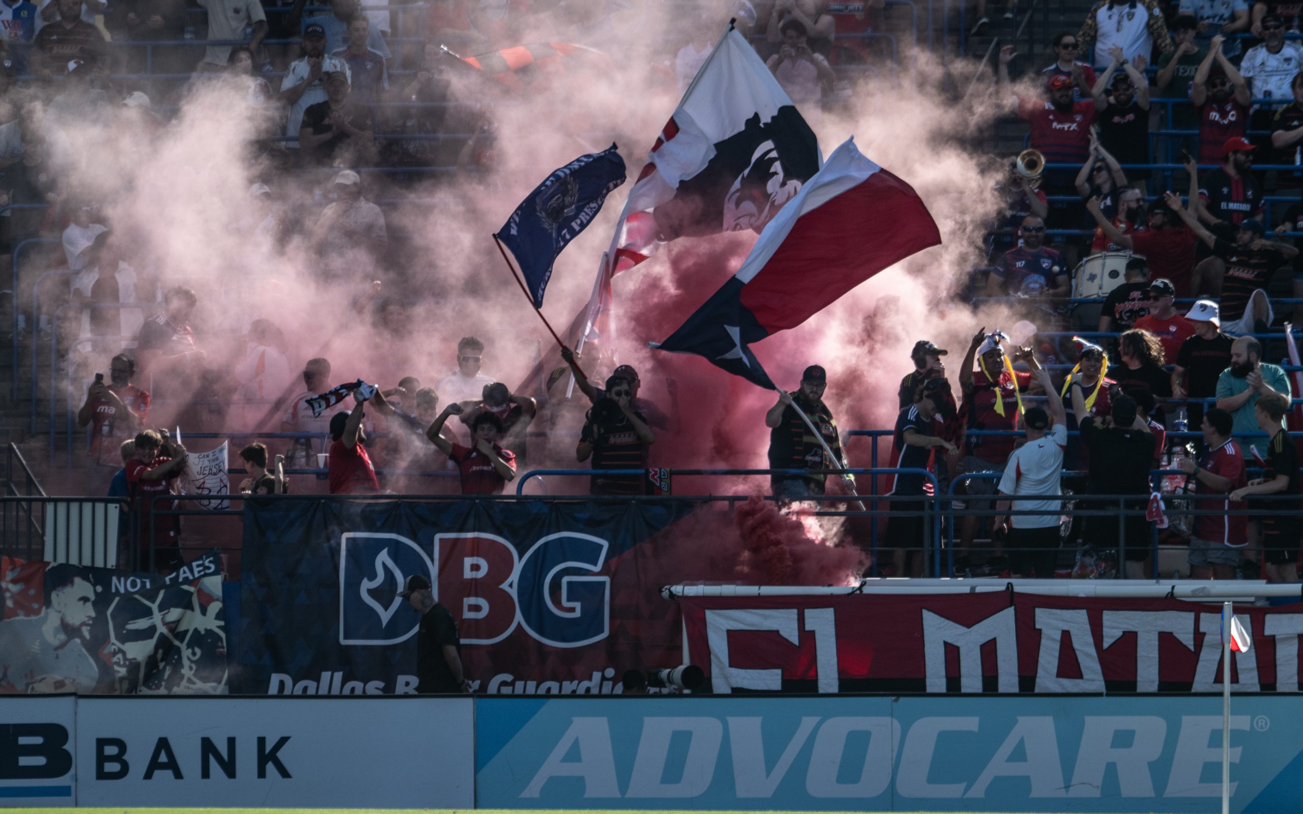FC Dallas supporters celebrate vs the LA Galaxy, October 4, 2025. (Mike Brooks, 3rd Degree)