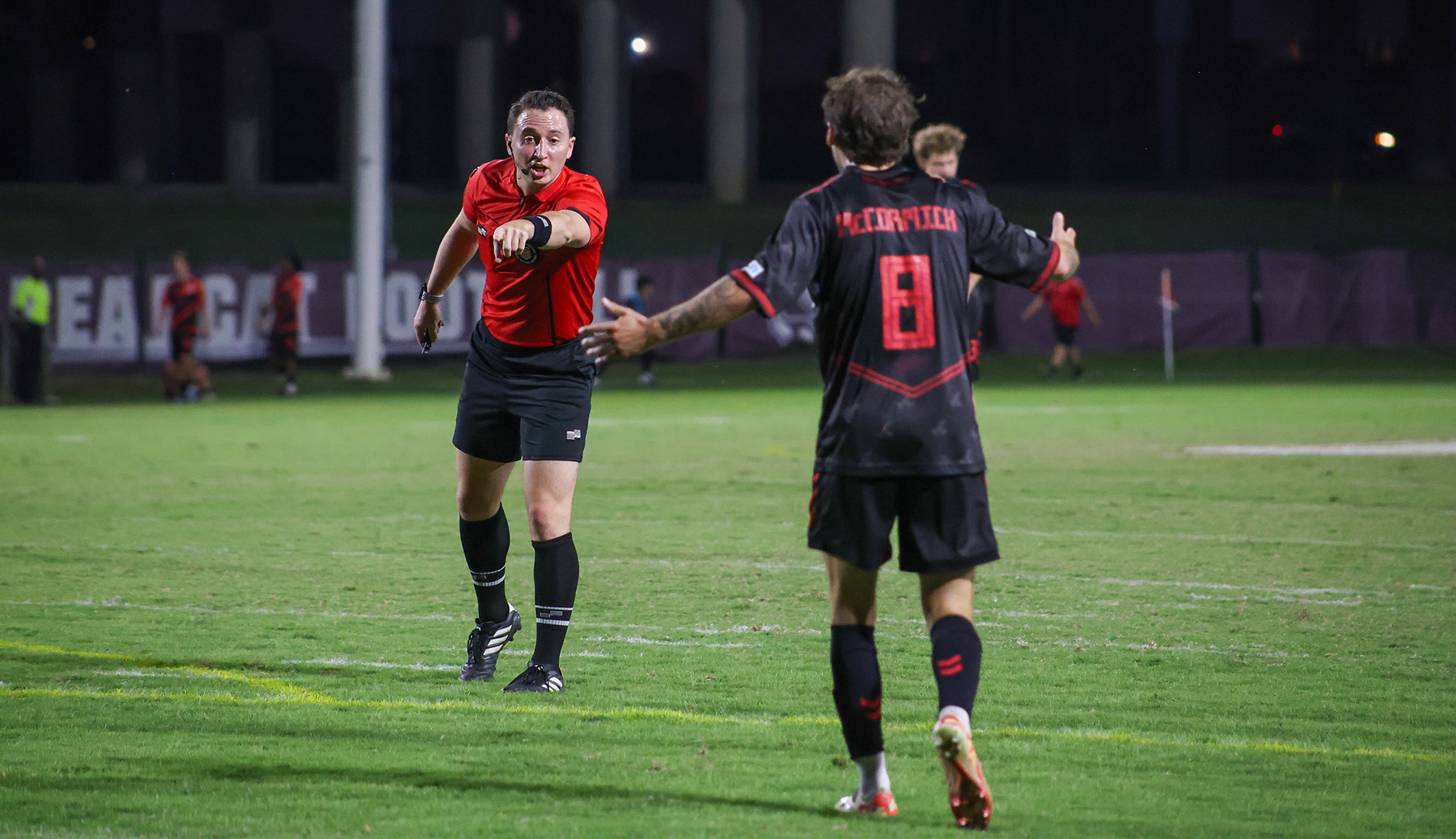 A penalty or not a penalty? Texoma FC vs AV Alta, October 4, 2025. (Beth Spicer, 3rd Degree)