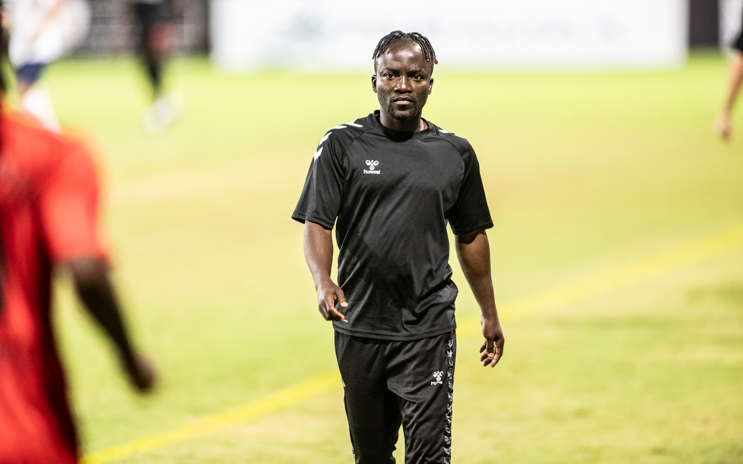Solomon Asante of Texoma FC walks off the field against the Richmond Kickers, October 11, 2025. (Mike Brooks, 3rd Degree)