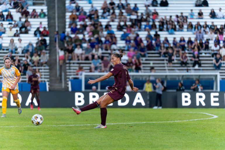 Dallas Trinity Defender Hannah Davidson November 8, 2025 (Courtesy Dallas Trinity FC)