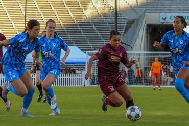 Camryn Lancaster cuts through the defense against DC Power, November 2, 2025. (Beth Spicer, 3rd Degree)