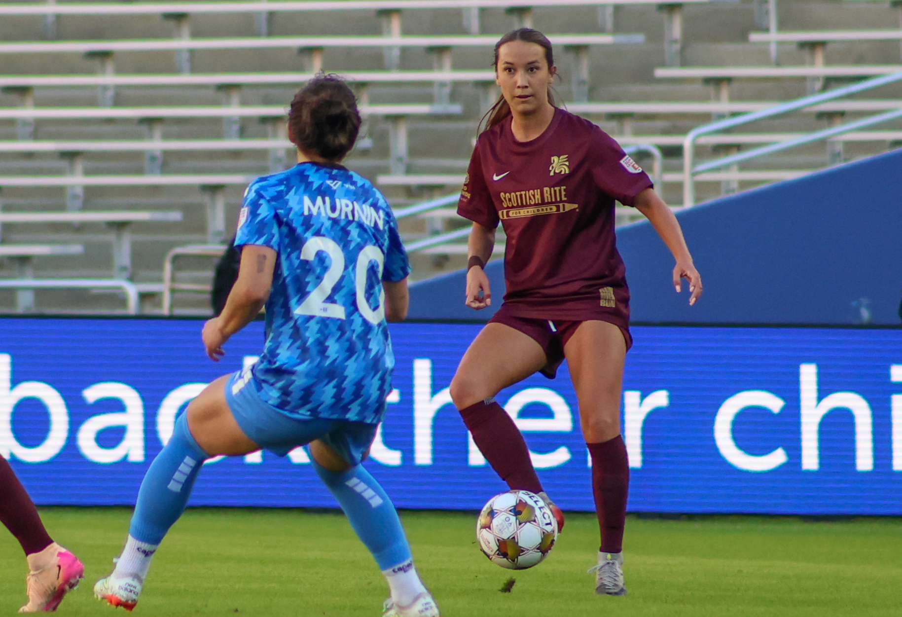 Gracie Brian takes in the defense against DC Power, November 2, 2025. (Beth Spicer, 3rd Degree)