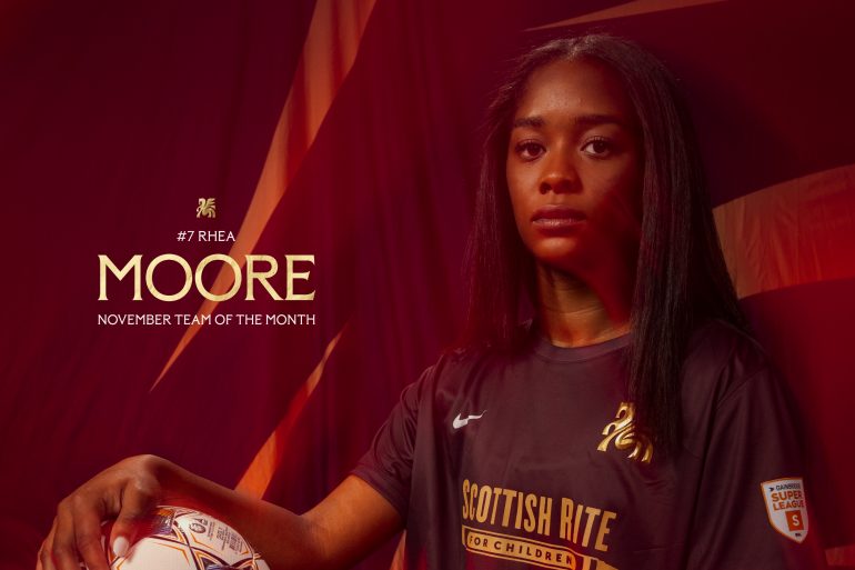 Dallas Trinity's Rhea Moore named to USL Super League Team of the Month for November 2025. (Courtesy Dallas Trinity)