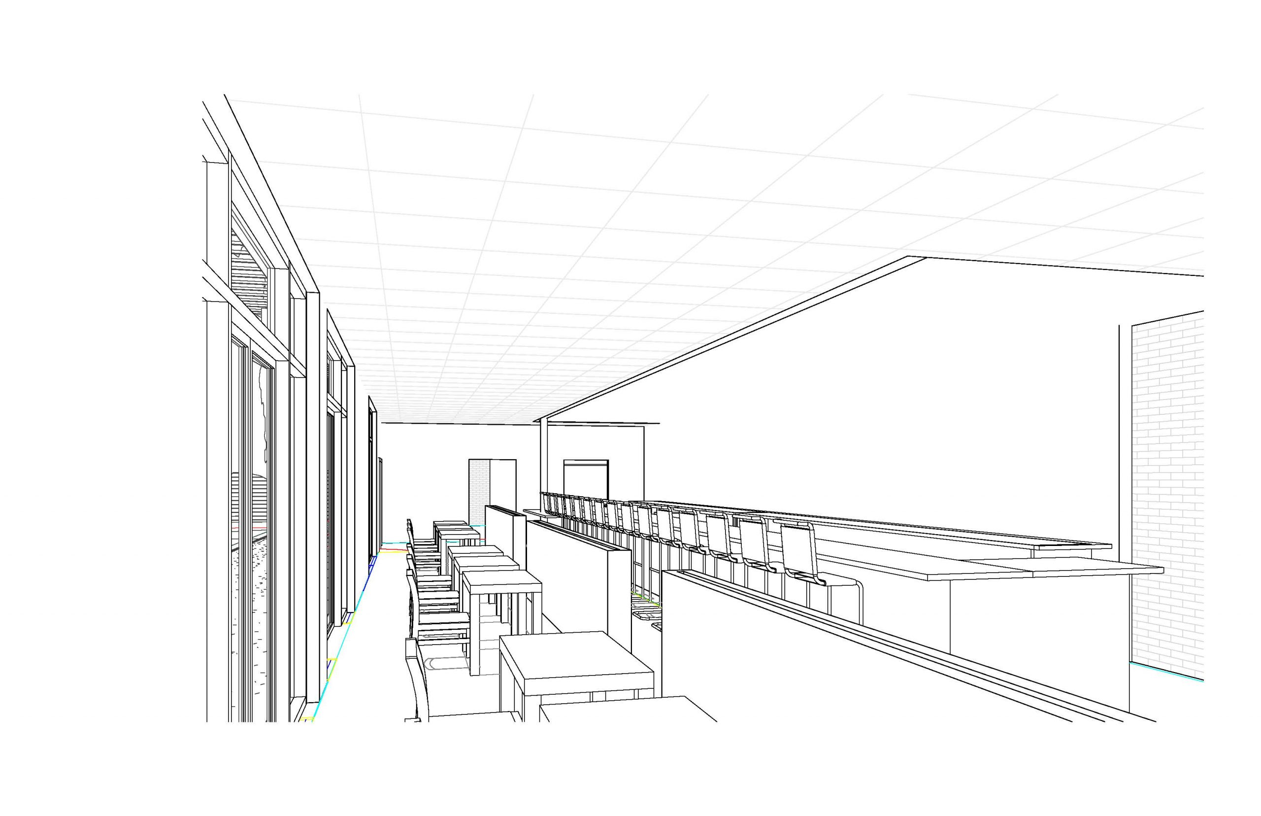 Atlético Dallas Supporters Bar, restaurant, and court Interior. (Courtesy Atlético Dallas)