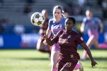 Samar Guidry has her eye on the ball against Lexington FC, December 20, 2025. (Mike Brooks, 3rd Degree)