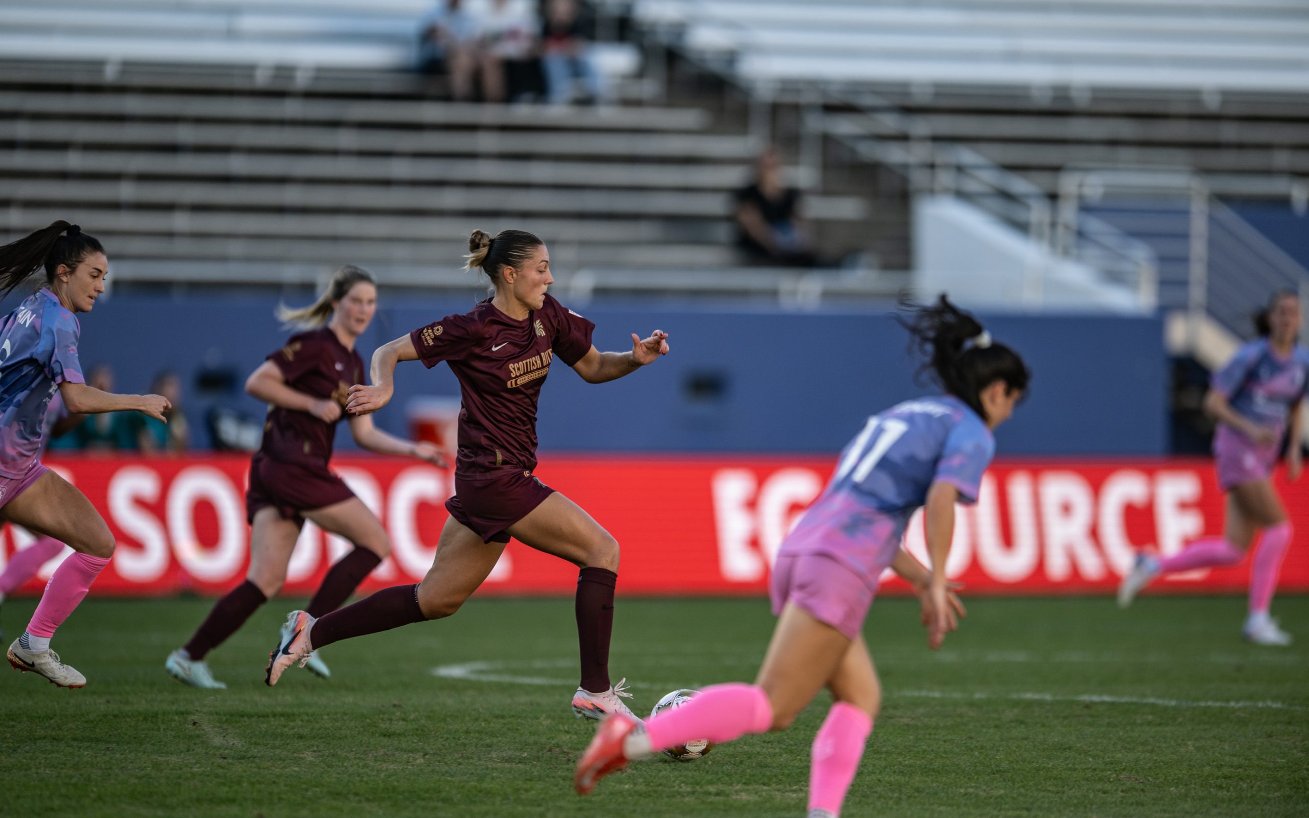 Davison charges forward against Lexington FC, December 20, 2025. (Mike Brooks, 3rd Degree)