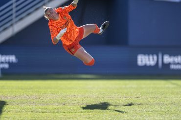 Rylee Foster watches a shot go wide against Lexington FC, December 20, 2025. (Mike Brooks, 3rd Degree)