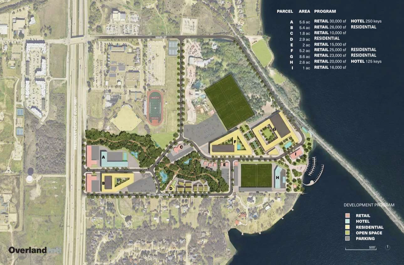 Proposed Youth Soccer Complex and Mixed-Use Development being worked on by City of Rowlett and Atlético Dallas. (Courtesy City of Rowlett)