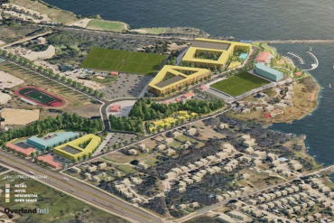 Proposed Youth Soccer Complex and Mixed-Use Development being developed by the City of Rowlett and Atlético Dallas. (Courtesy City of Rowlett)