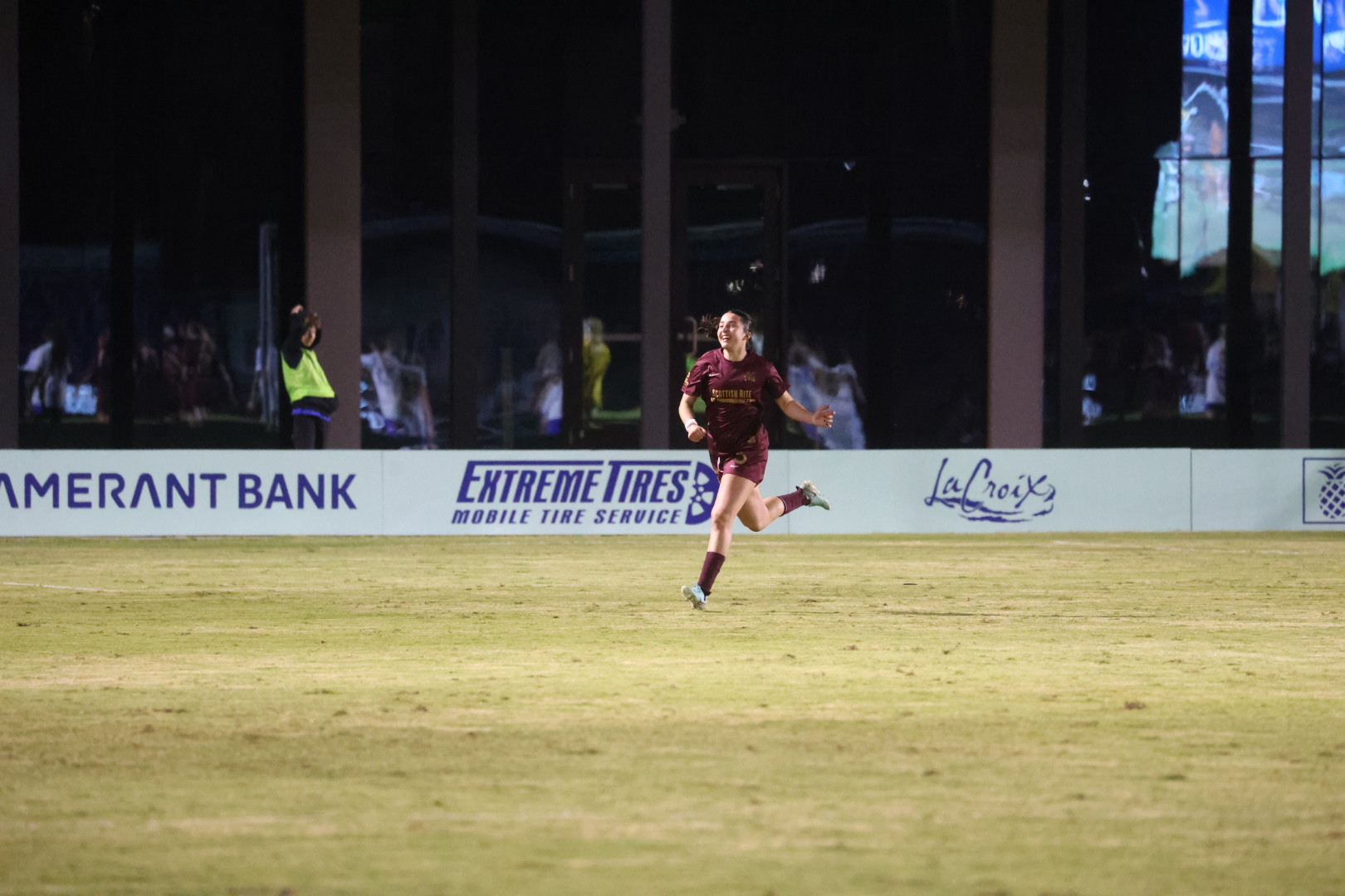 Lauren Flynn scores at Ft Lauderdale, Feb. 7, 2026 (Photo: Kylli Asaro Courtesy: Dallas Trinity FC)