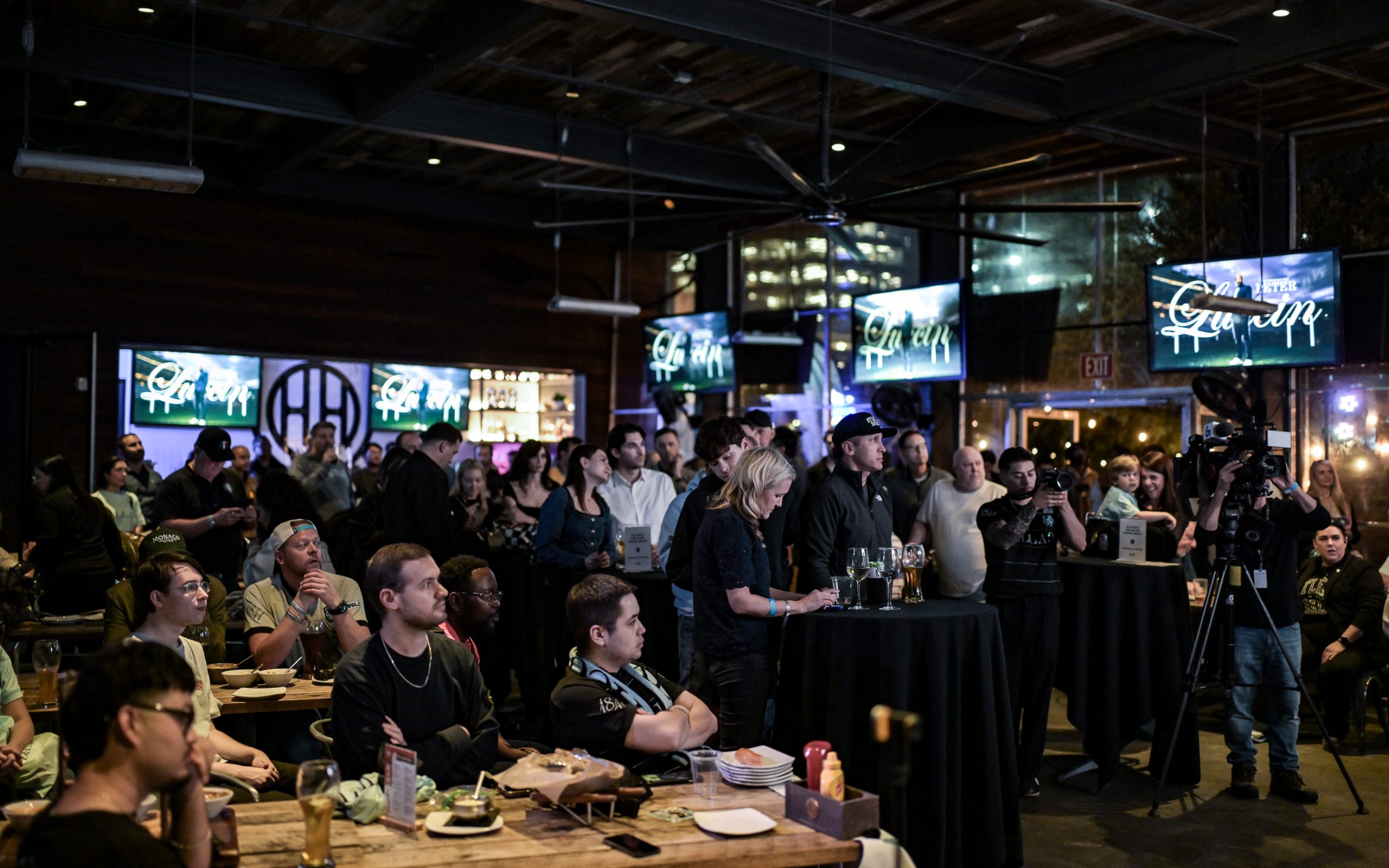 The crowd looks on at the Atlético Dallas introduction event of new head coach Peter Luccin, February 12, 2026. (Mike Brooks, 3rd Degree)