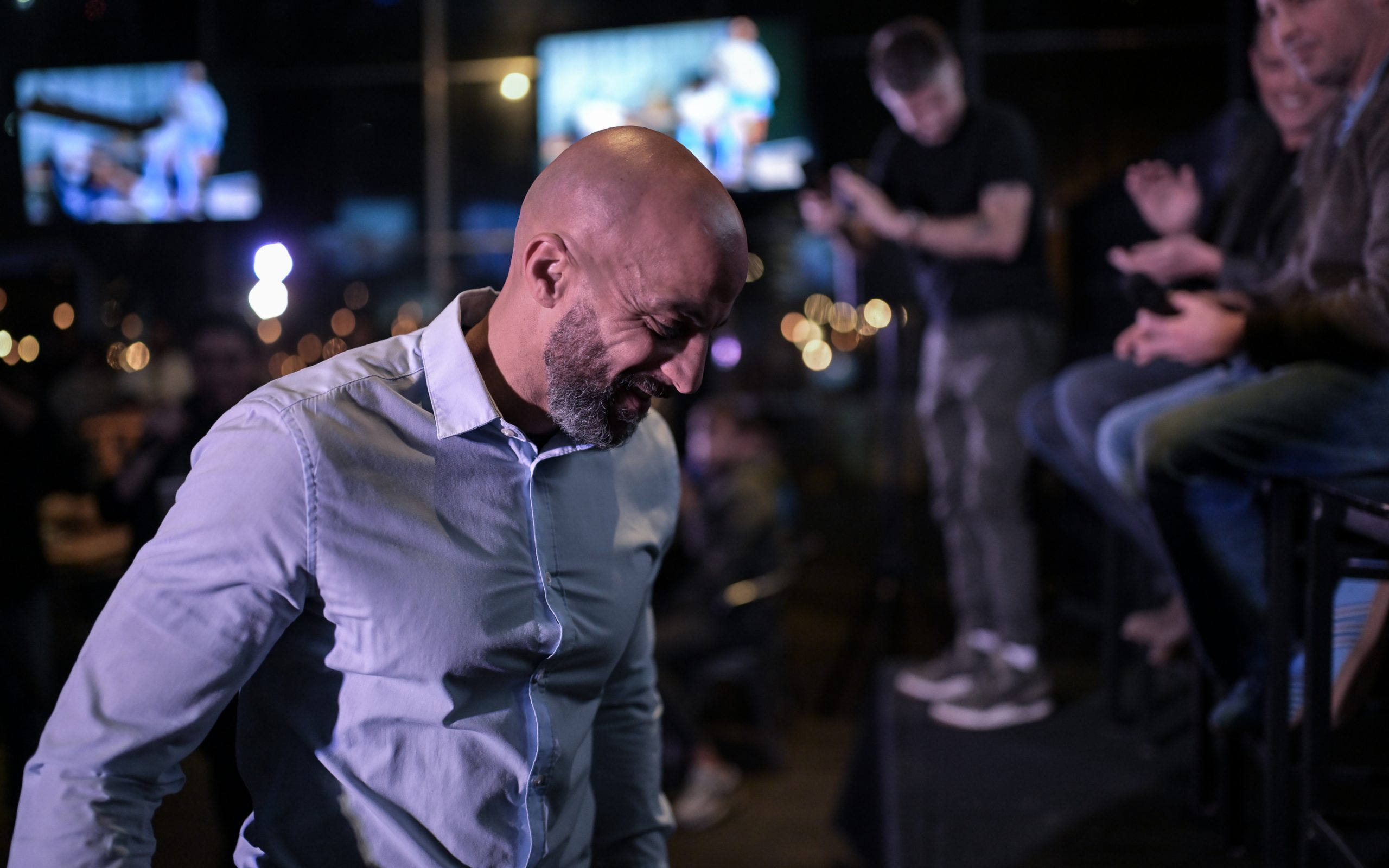Peter Luccin is introduced at the Atlético Dallas introduction event of new head coach Peter Luccin, February 12, 2026. (Mike Brooks, 3rd Degree)
