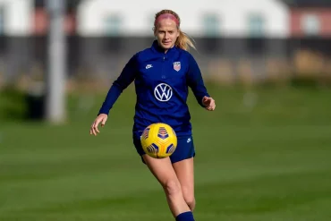 Bethany Balcer at USWNT camp, 2021 (Courtesy: Spring Arbor University)