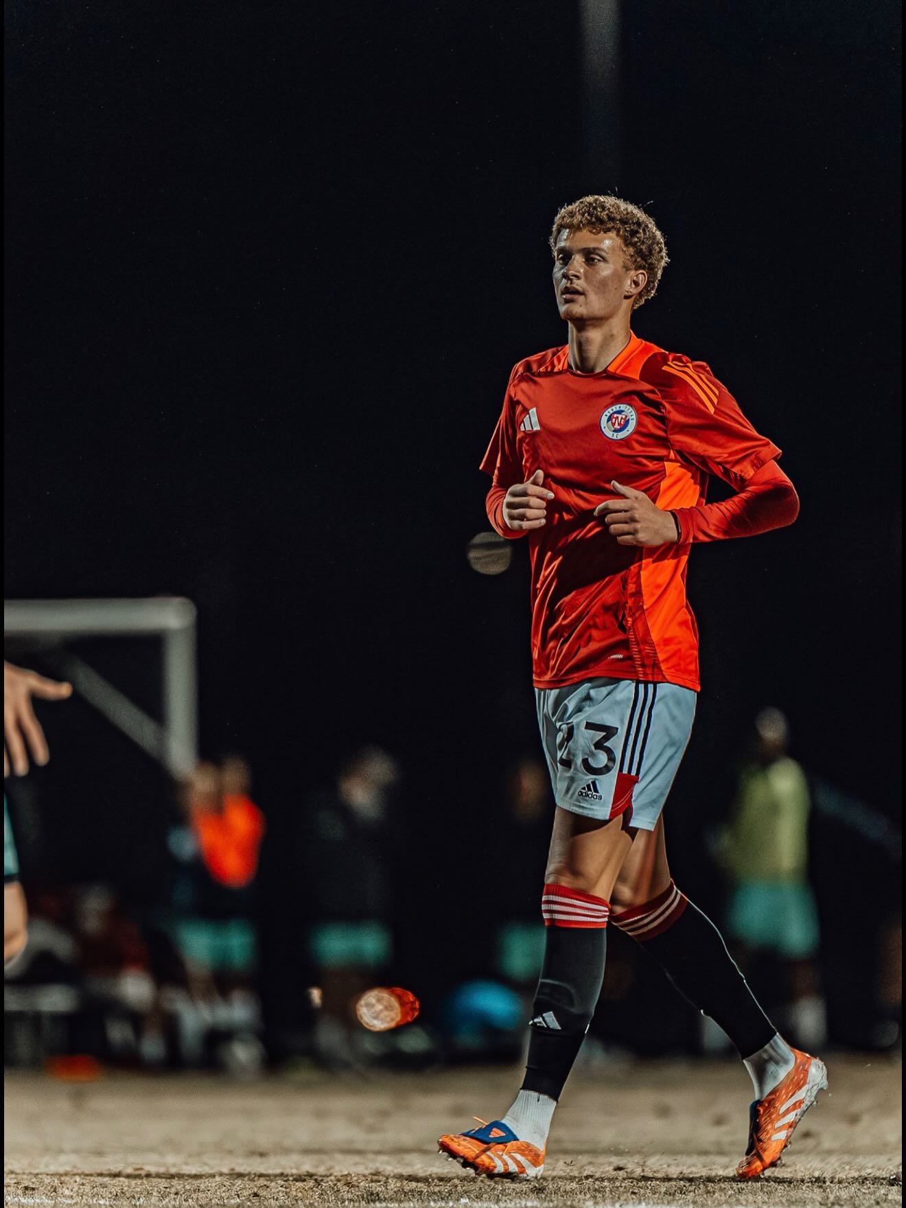 Jonah Biggar with plays in a 2026 preseason scrimmage with NTSC. (Courtesy North Texas SC).