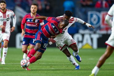 Kaick drives forward against Toronto FC, February 21, 2026. (Matthew Visinsky, 3rd Degree)