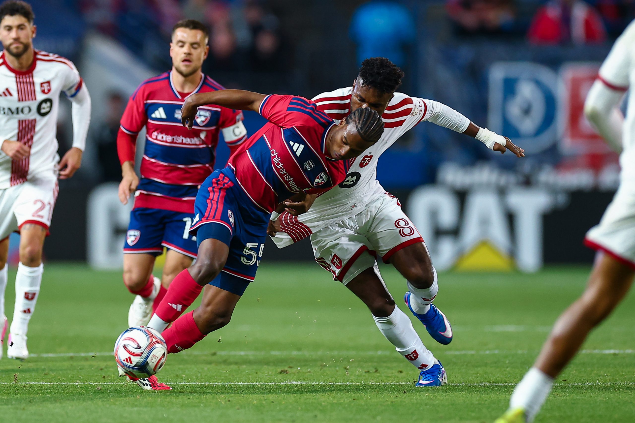 Kaick drives forward against Toronto FC, February 21, 2026. (Matthew Visinsky, 3rd Degree)