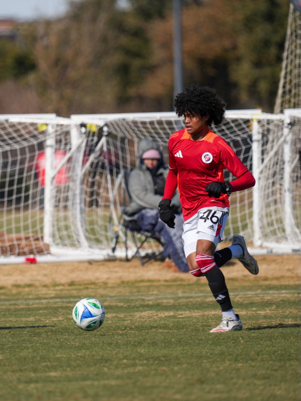 Benji Flowers taking part in North Texas SC spring camp 2026. (Courtesy North Texas SC)