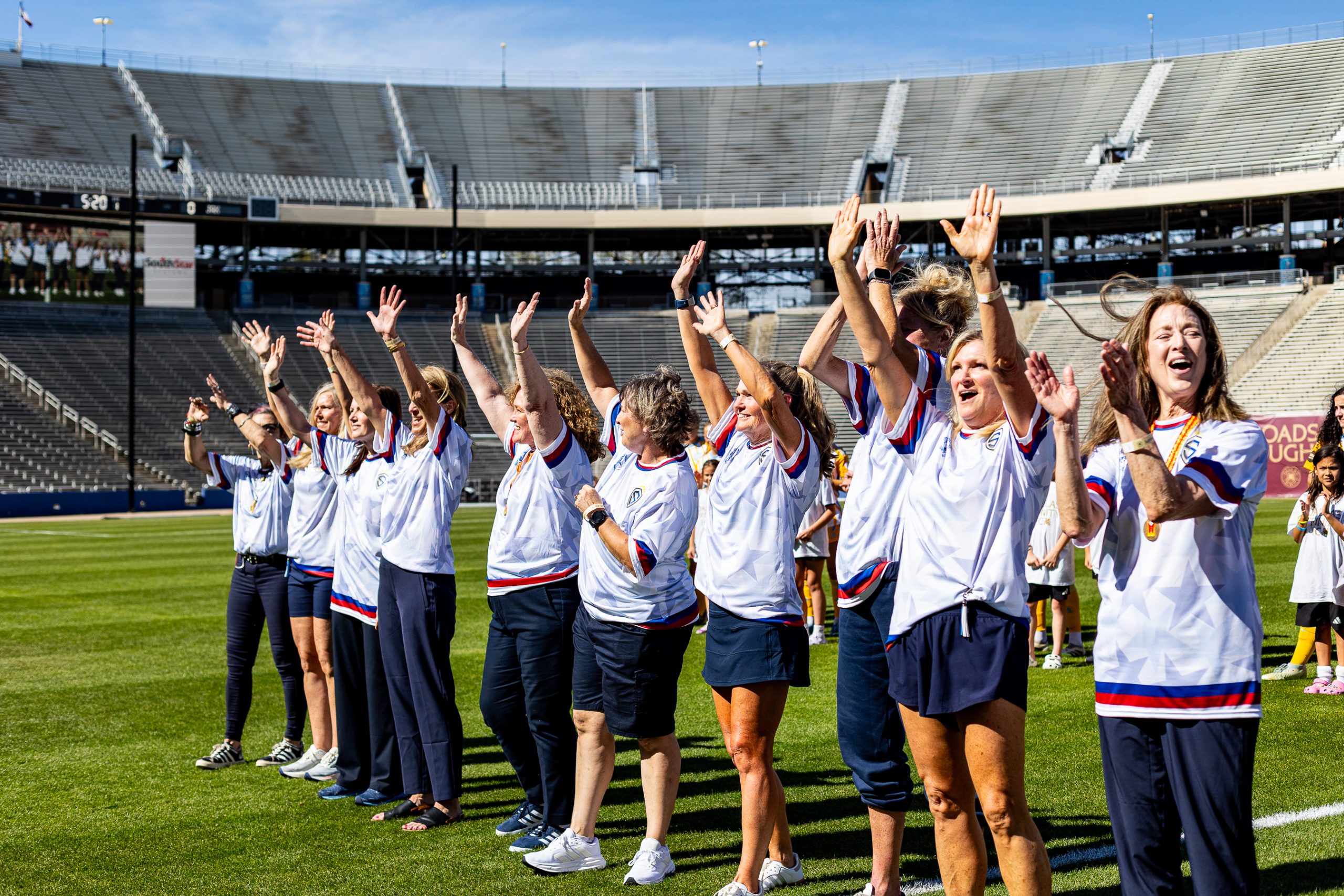 The 1984 Dallas Sting team honored at The Cotton Bowl 3/22/26 (Marcanthony Chavez, Dallas Trinity FC)