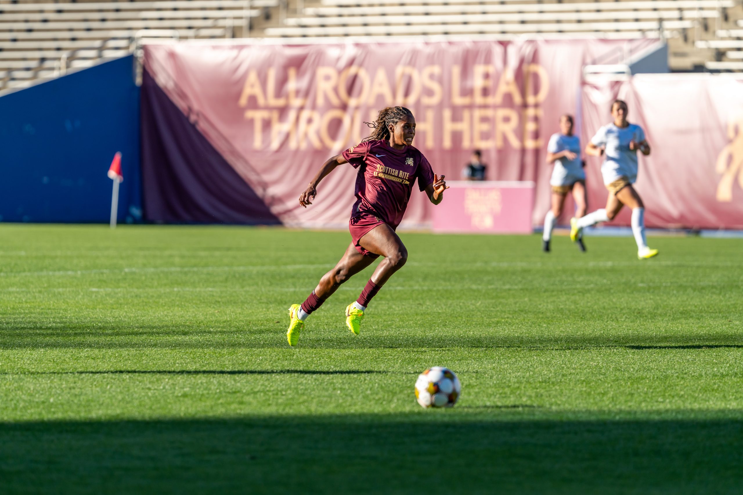 Jasmine Hamid makes her Dallas Trinity debut vs Spokane Zephyr April 4, 2026 (Photo: Anna Dolmany Courtesy Dallas Trinity FC)