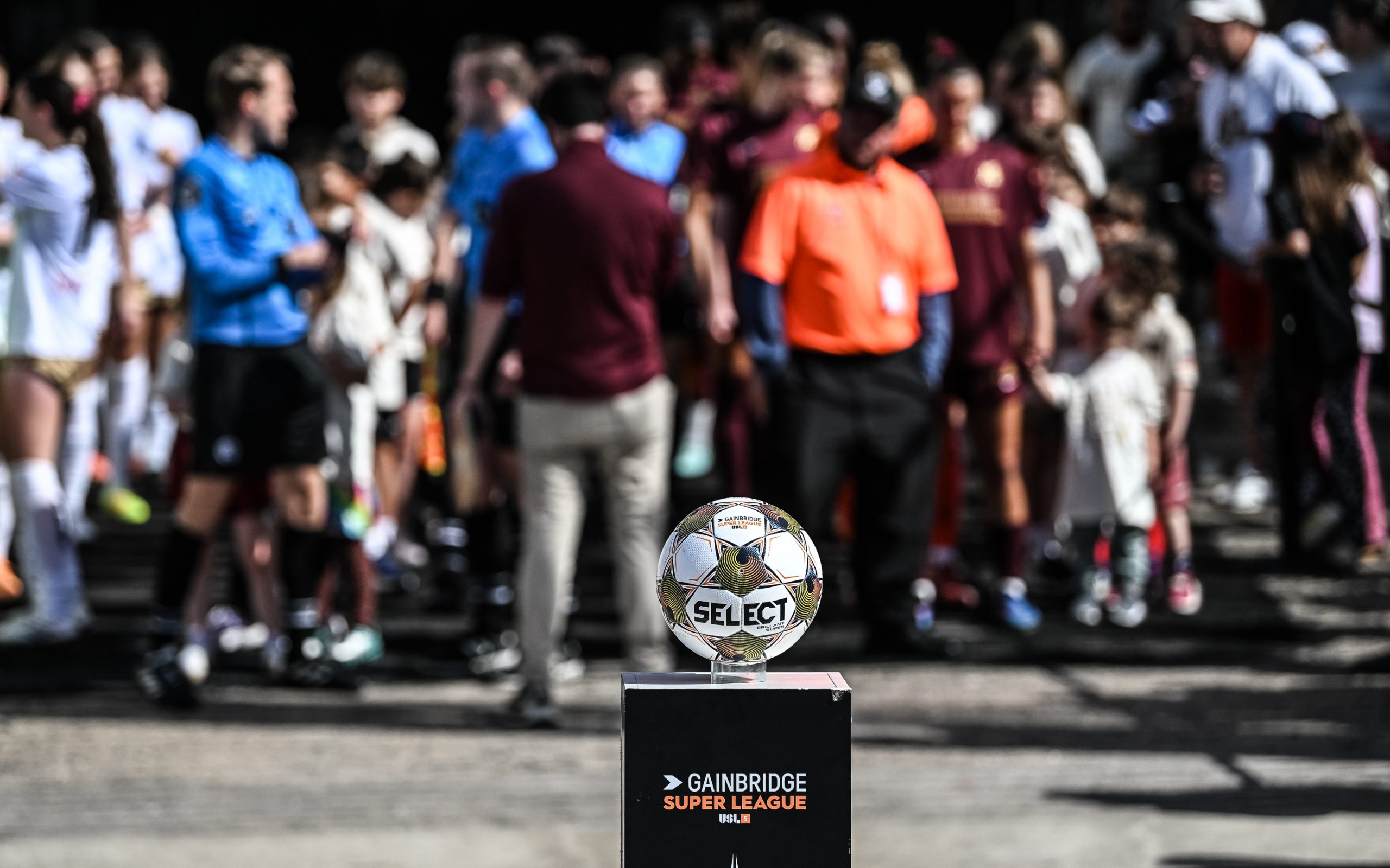 Dallas Trinity and Spokane Zephyr are ready to play, April 4, 2025. (Mike Brooks, 3rd Degree)