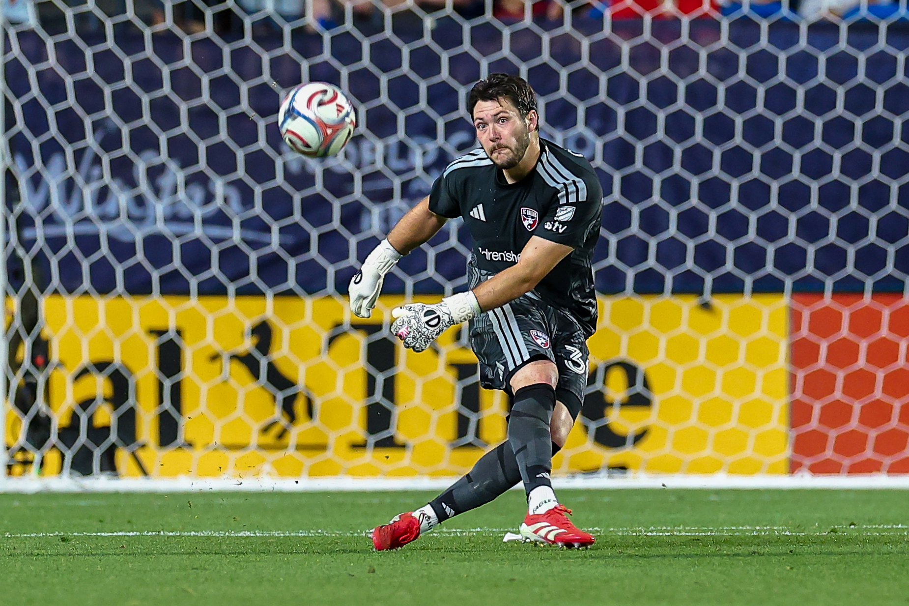 Michael Collodi plays long against St Louis City, April 11, 2026. (Matt Visinsky, 3rd Degree)