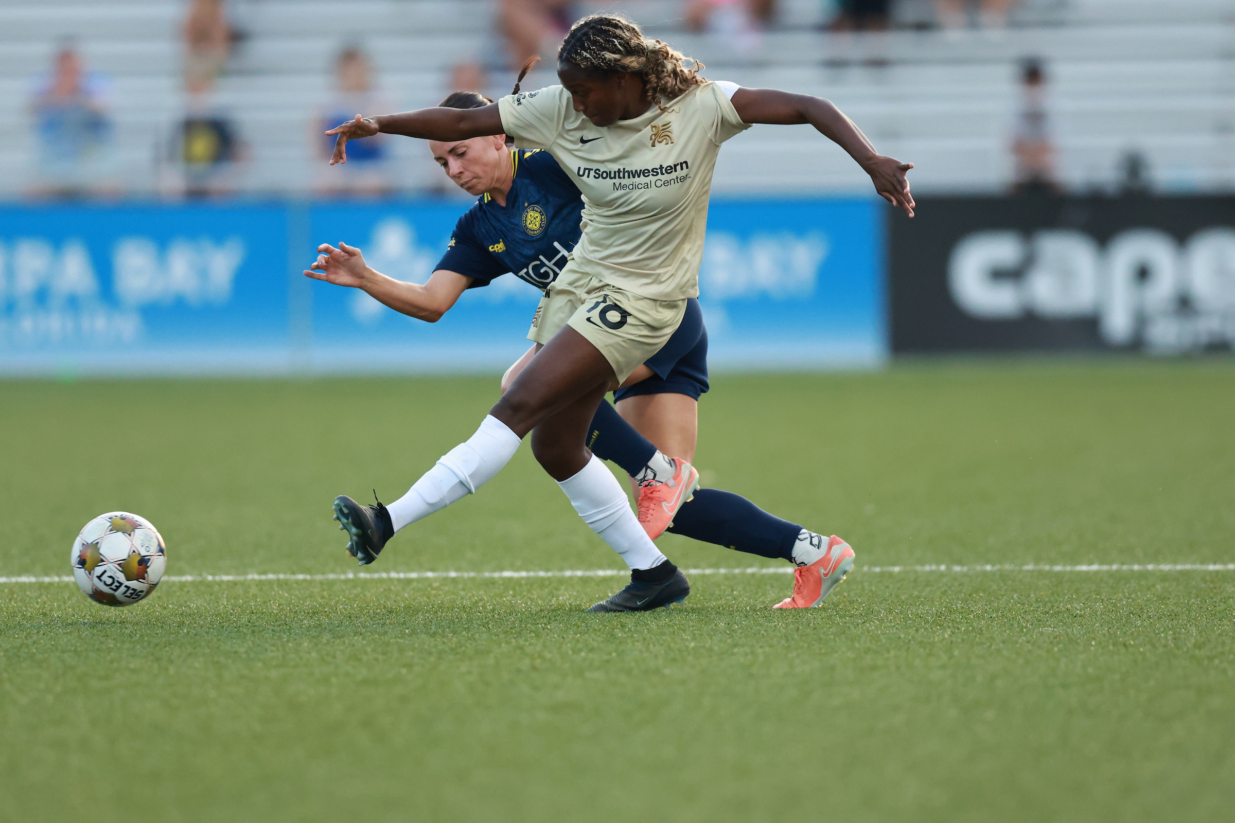 Samar Guidry, Dallas Trinity at Tampa Bay Sun, May 9, 2026 (Photo: Keiona Thompson Courtesy Dallas Trinity FC)