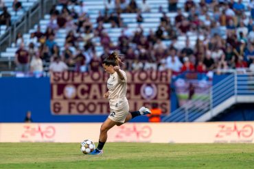 Amber Wisner's final home match - Ft. Lauderdale United at Dallas Trinity, May 16, 2026 (Photo: Anna Dolmany Courtesy Dallas Trinity FC)