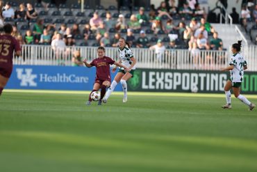 Sealey Strawn makes her final appearance in the USL Super League Semifinal at Lexington - May 23, 2026 (Keiona Thompson, Courtesy Dallas Trinity FC)
