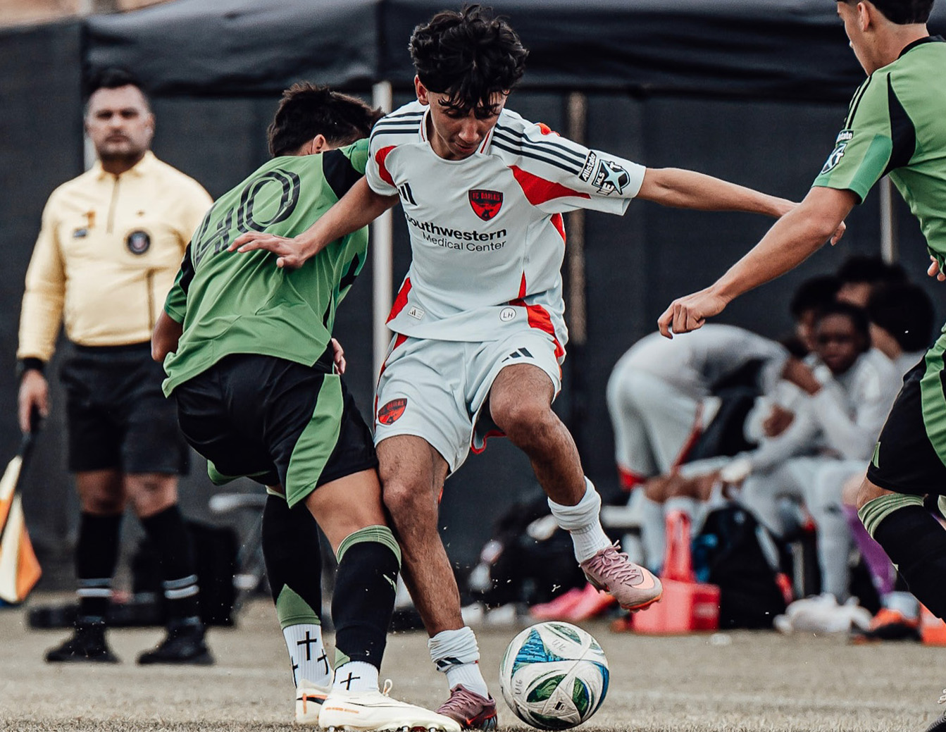 Alex Soria takes on Austin FC, 2026. (Courtesy Mark Anthony)