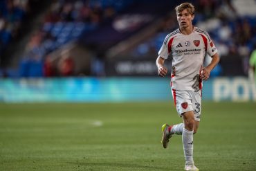 Nolan Norris takes on Vancouver Whitecaps, May 13, 2026. (Mike Brooks, 3rd Degree)