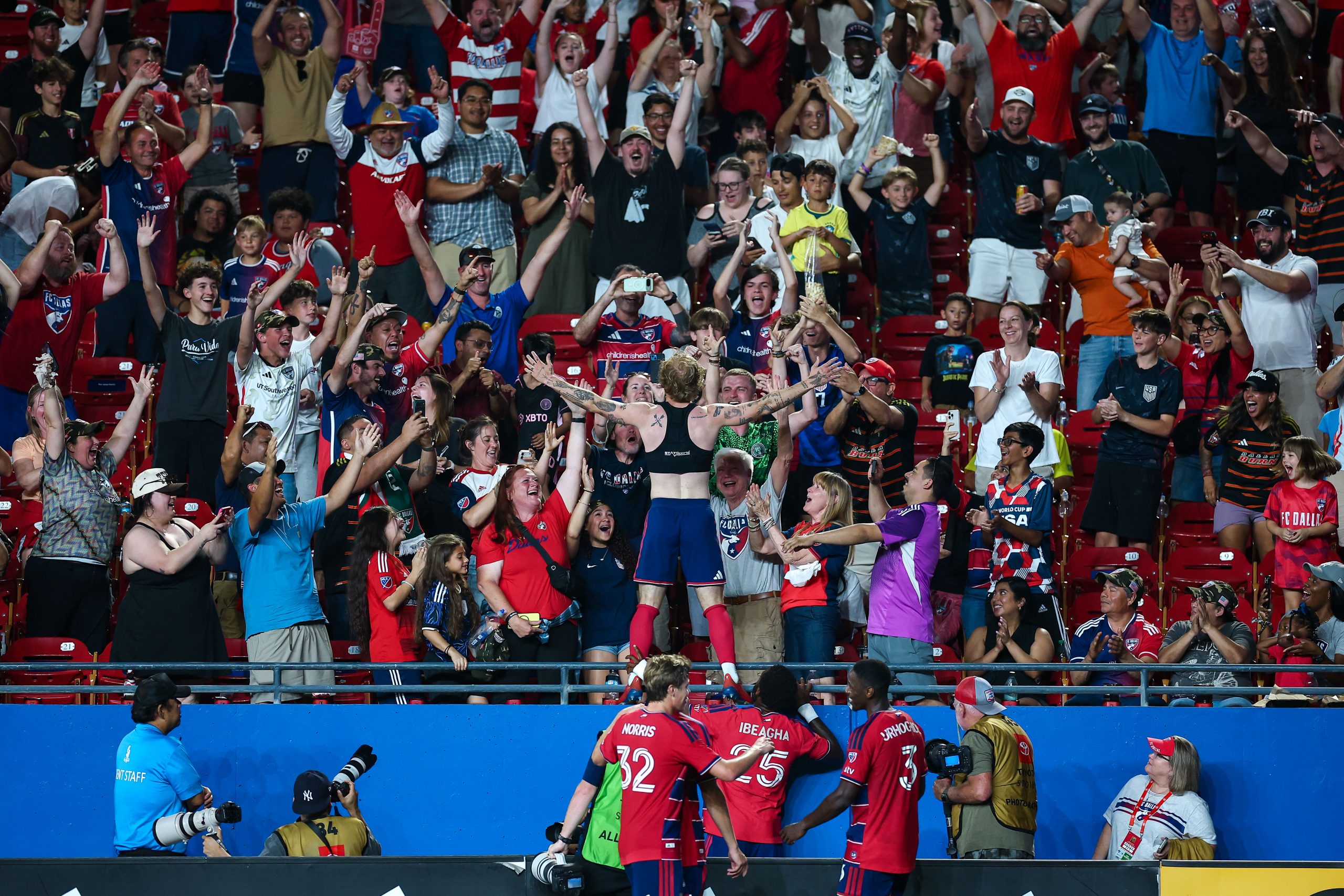 Sam Sarver celebrates his goal late in the game against Real Salt Lake, May 9, 2026. (Matt Visinsky, 3rd Degree)