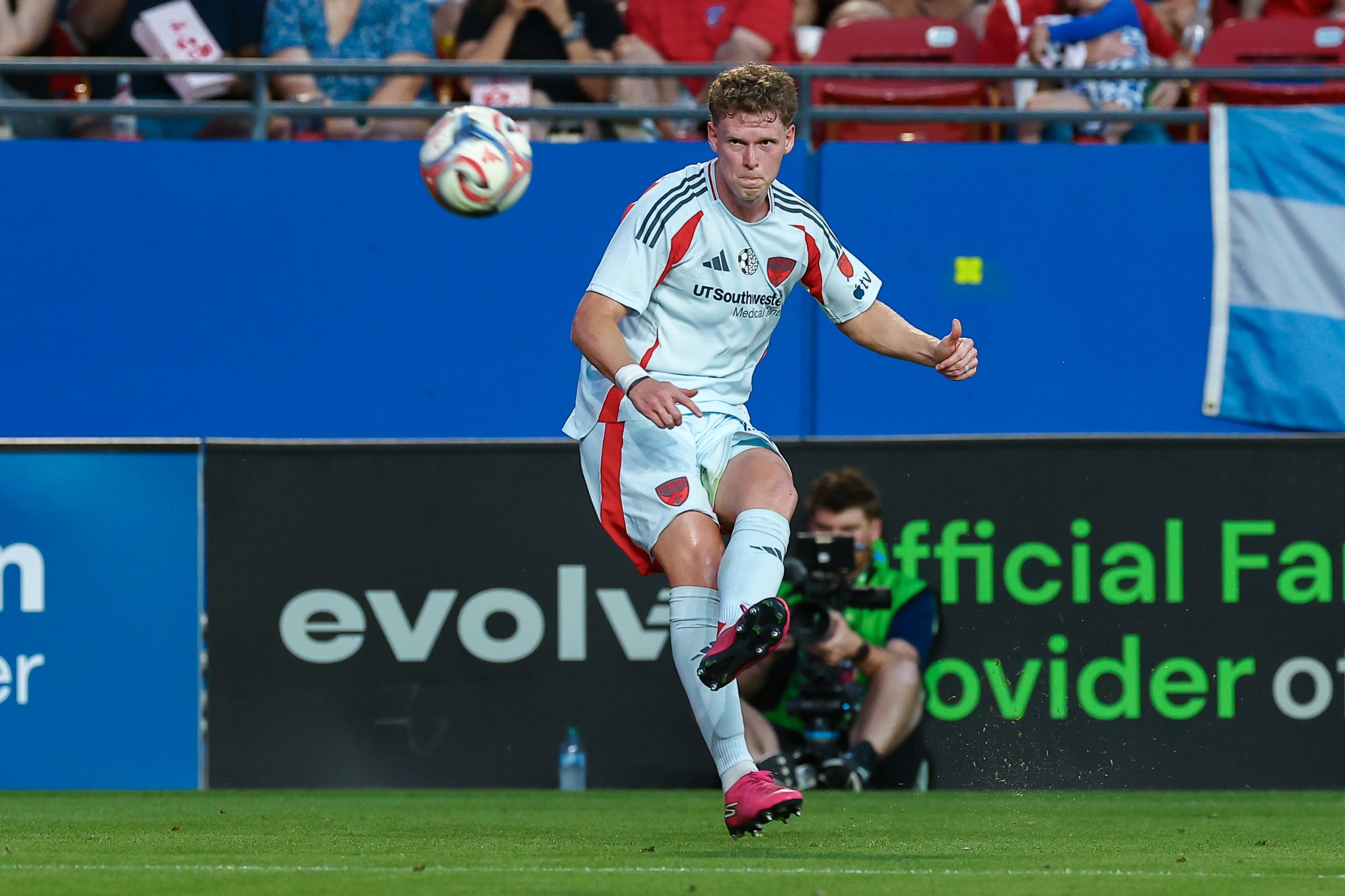 Christian Cappis plays a cross against the Vancouver Whitecaps, May 13, 2026. (Matt Visinsky, 3rd Degree)