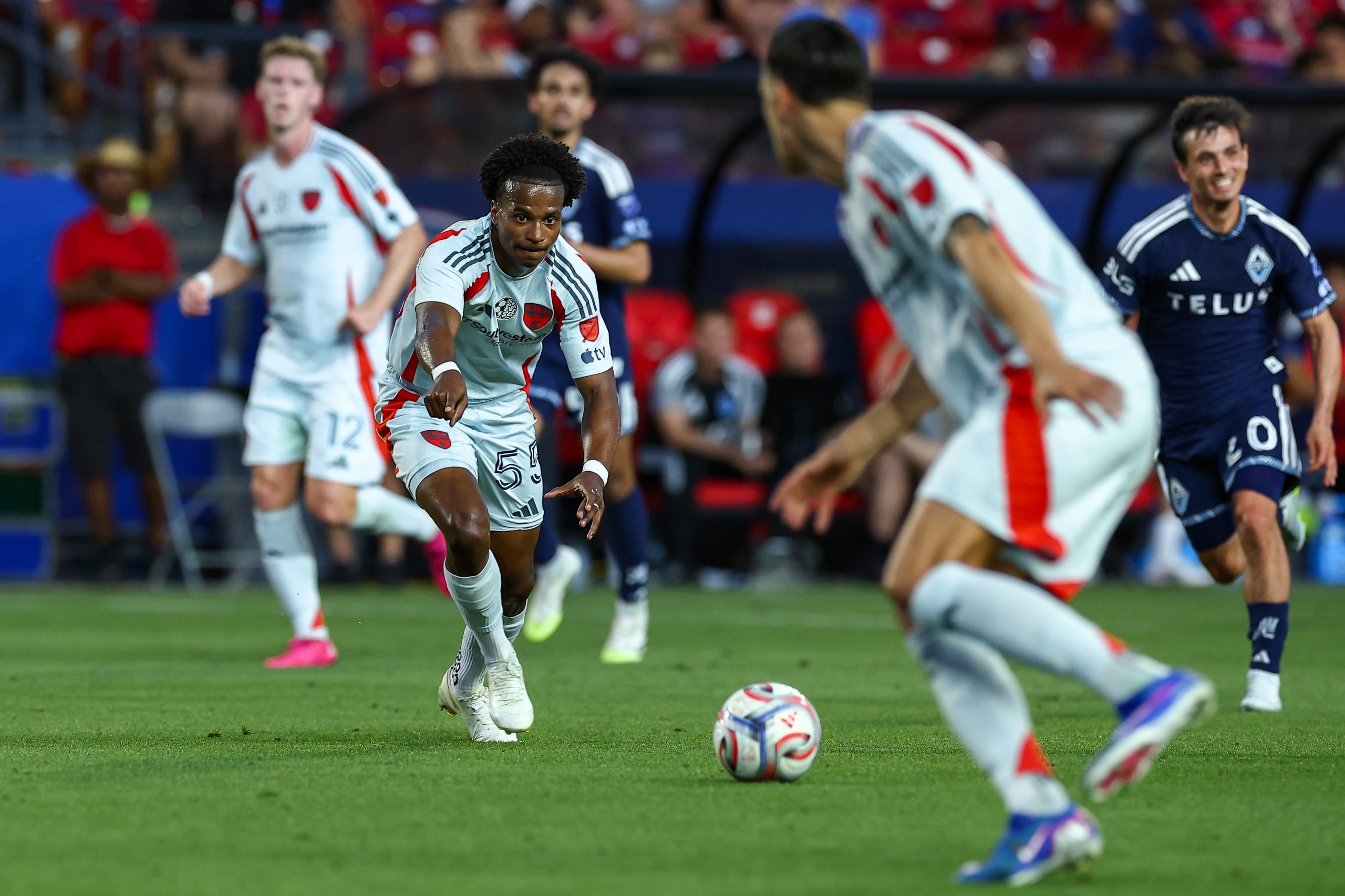 Kaick says he knows where the ball is going against the Vancouver Whitecaps, May 13, 2026. (Matt Visinsky, 3rd Degree)