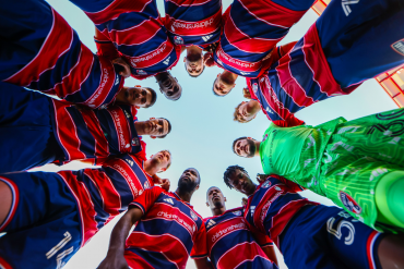 FCD huddle 2026. (Courtesy FC Dallas)