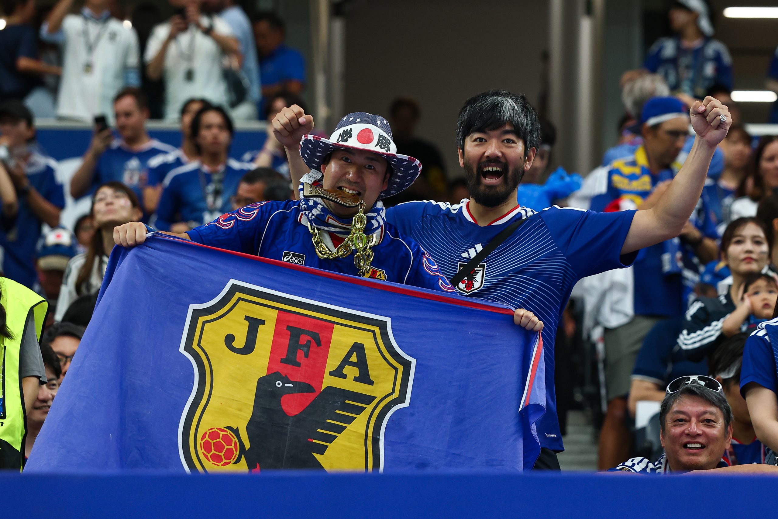 Japan fans are ready. Japan vs Sweden, 2026 World Cup at Dallas Stadium, June 25, 2026. (Matt Visinsky, 3rd Degree)
