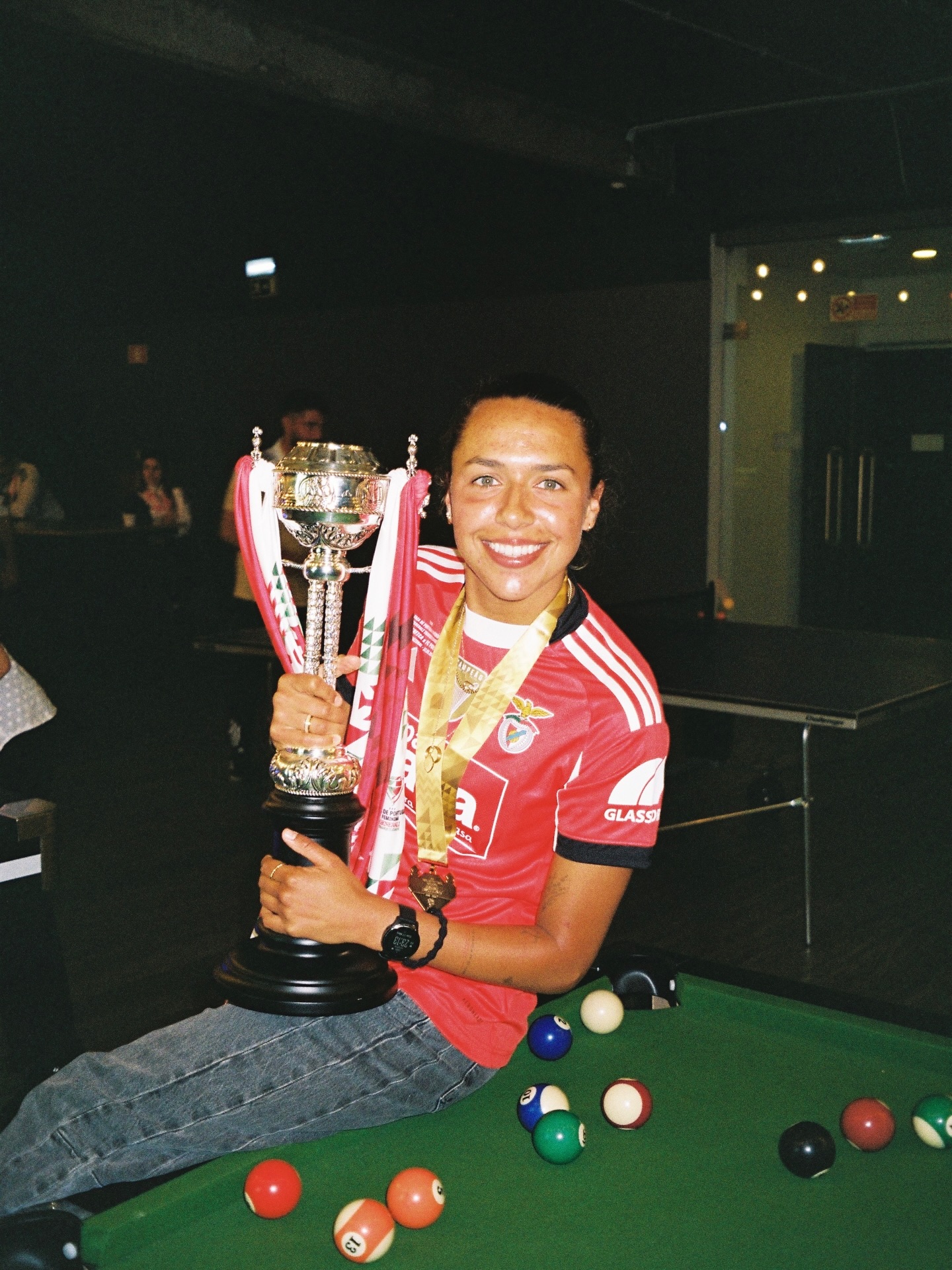 Carissa Boackmann won a title with Benfica in 2025-25. 