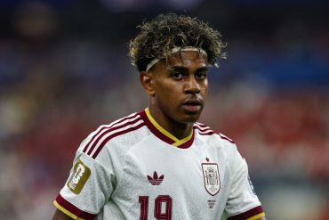 Lamine Yamal (19). France vs Spain, 2026 World Cup, Dallas Stadium, July 14, 2026. (Matt Visinsky, 3rd Degree)