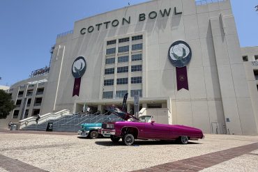 Lowriders outside of Cotton Bowl Stadium July 25, 2026 (Photo: Dennis McGowan)