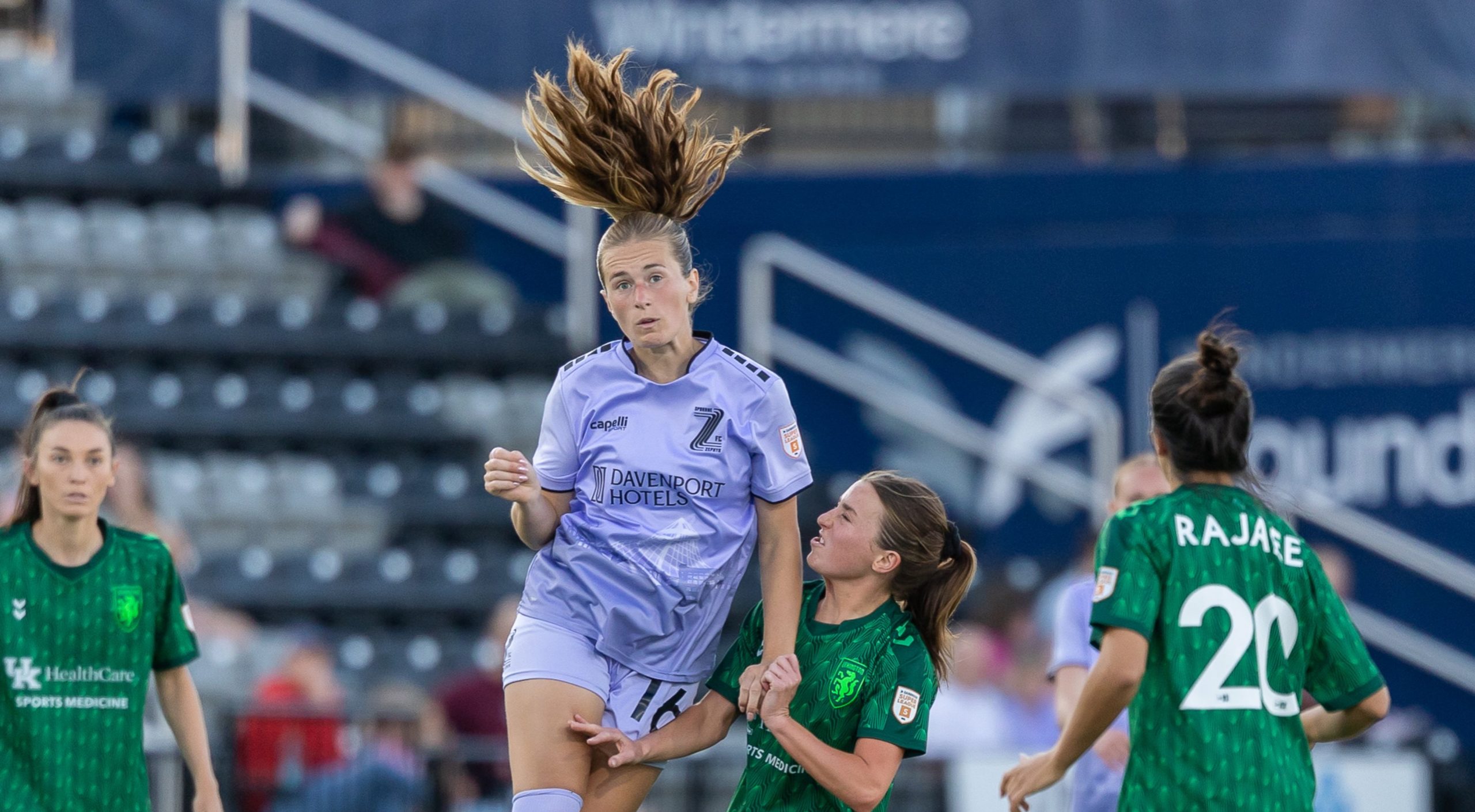 Felicia Knox rises above the competition with Spokane Zephyr, 2026. (Courtesy Spokane Zephyr)