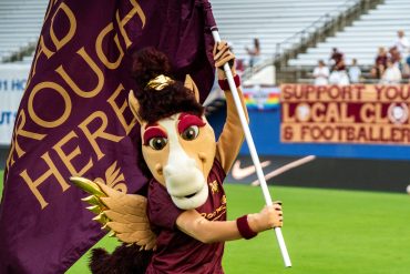 Boots, Dallas Trinity FC's mascot (Courtesy: Dallas Trinity FC)