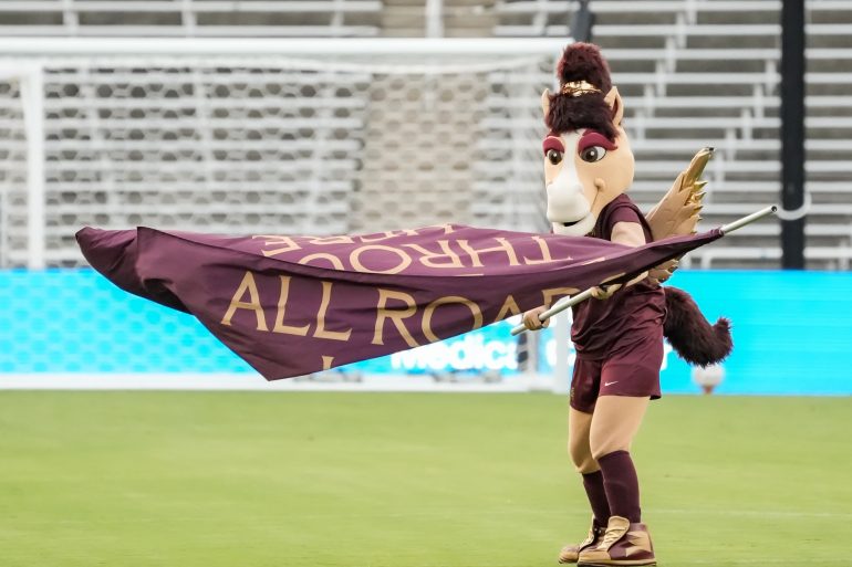 Boots, Dallas Trinity FC's mascot (Courtesy: Dallas Trinity FC)