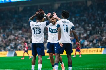Vancouver Whitecaps celebrate against FC Dallas, August 22, 2026. (Courtesy Vancouver Whitecaps)