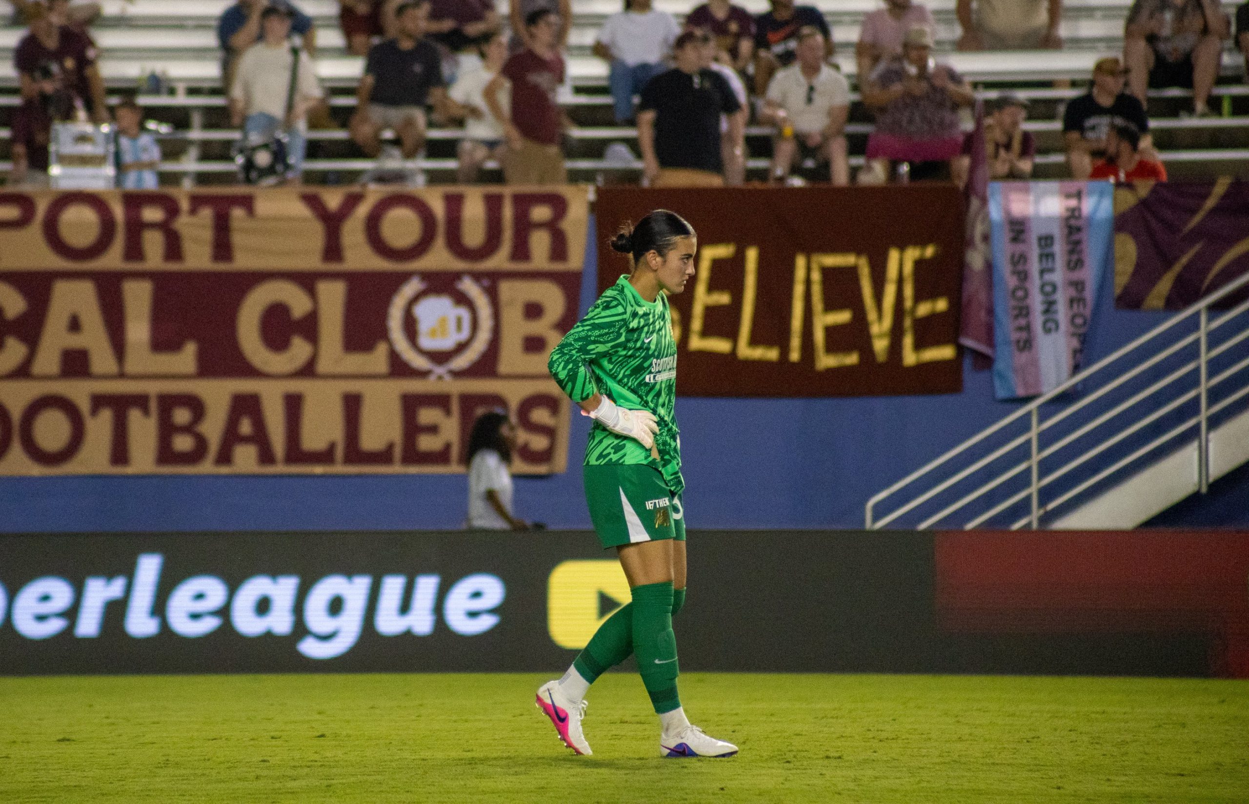 Meeku Purcell (35) is displeased. Dallas Trinity vs Carolina Ascent, August 22, 2026. (Beth Spicer, 3rd Degree)