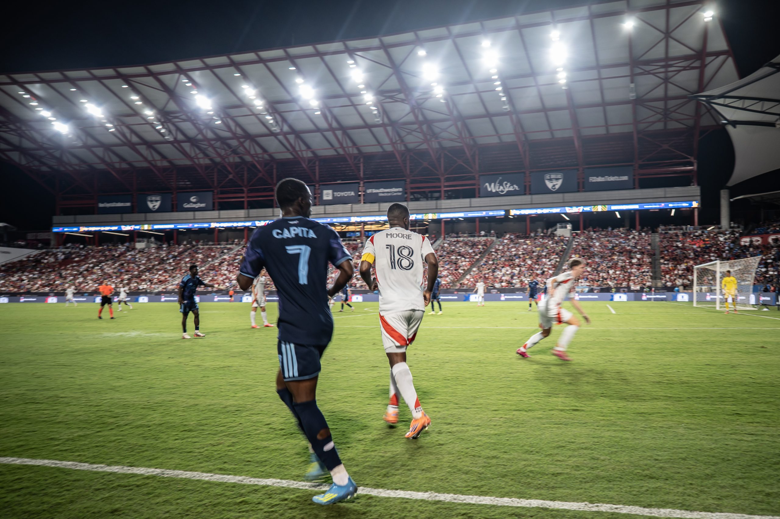 FC Dallas plays in front of the new East stand against Sporting KC, September 5, 2026. (Mike Brooks, 3rd Degree)