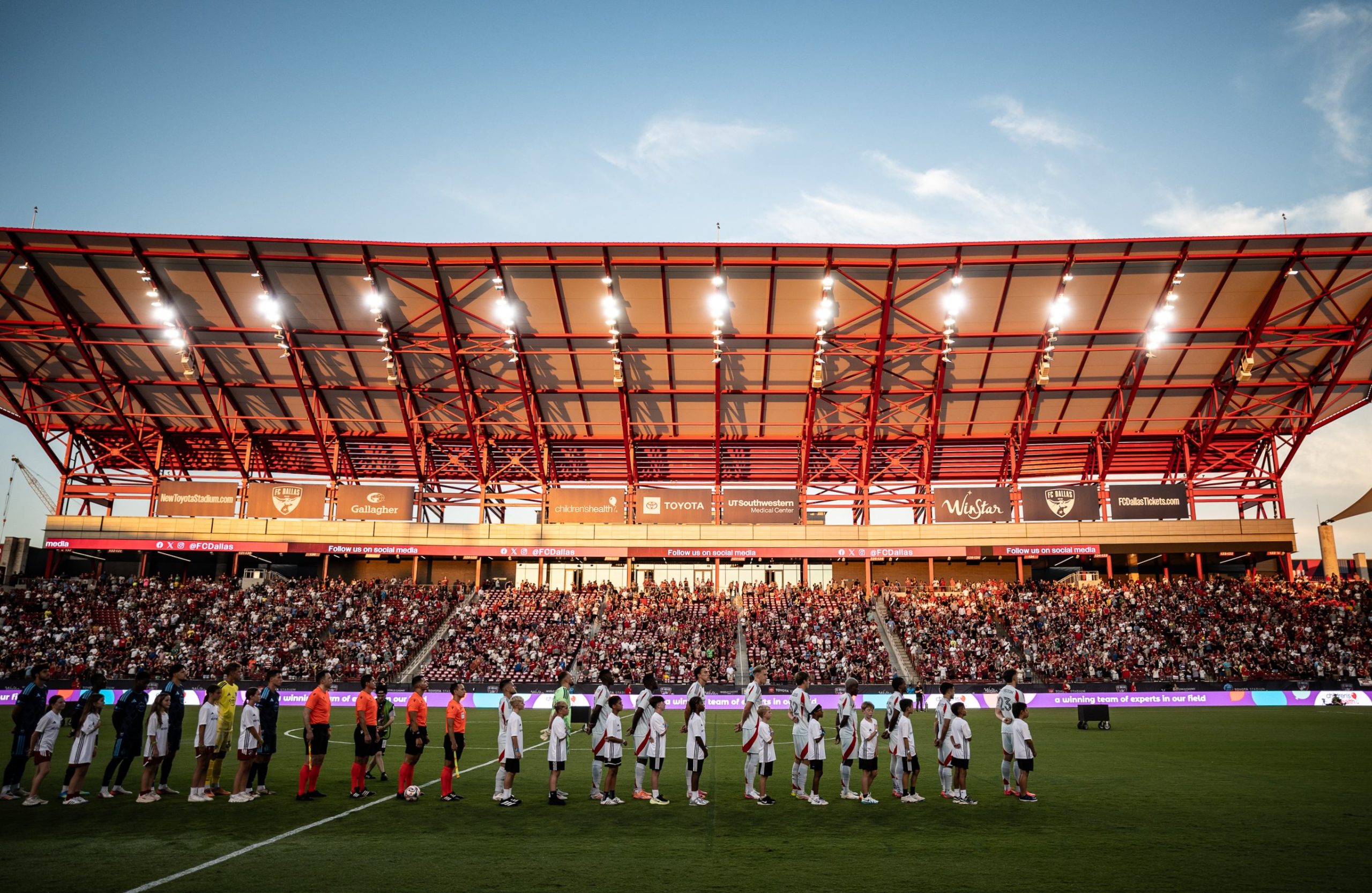 The new East Stand makes its debut with FC Dallas taking on Sporting KC, September 5, 2026. (Mike Brooks, 3rd Degree)