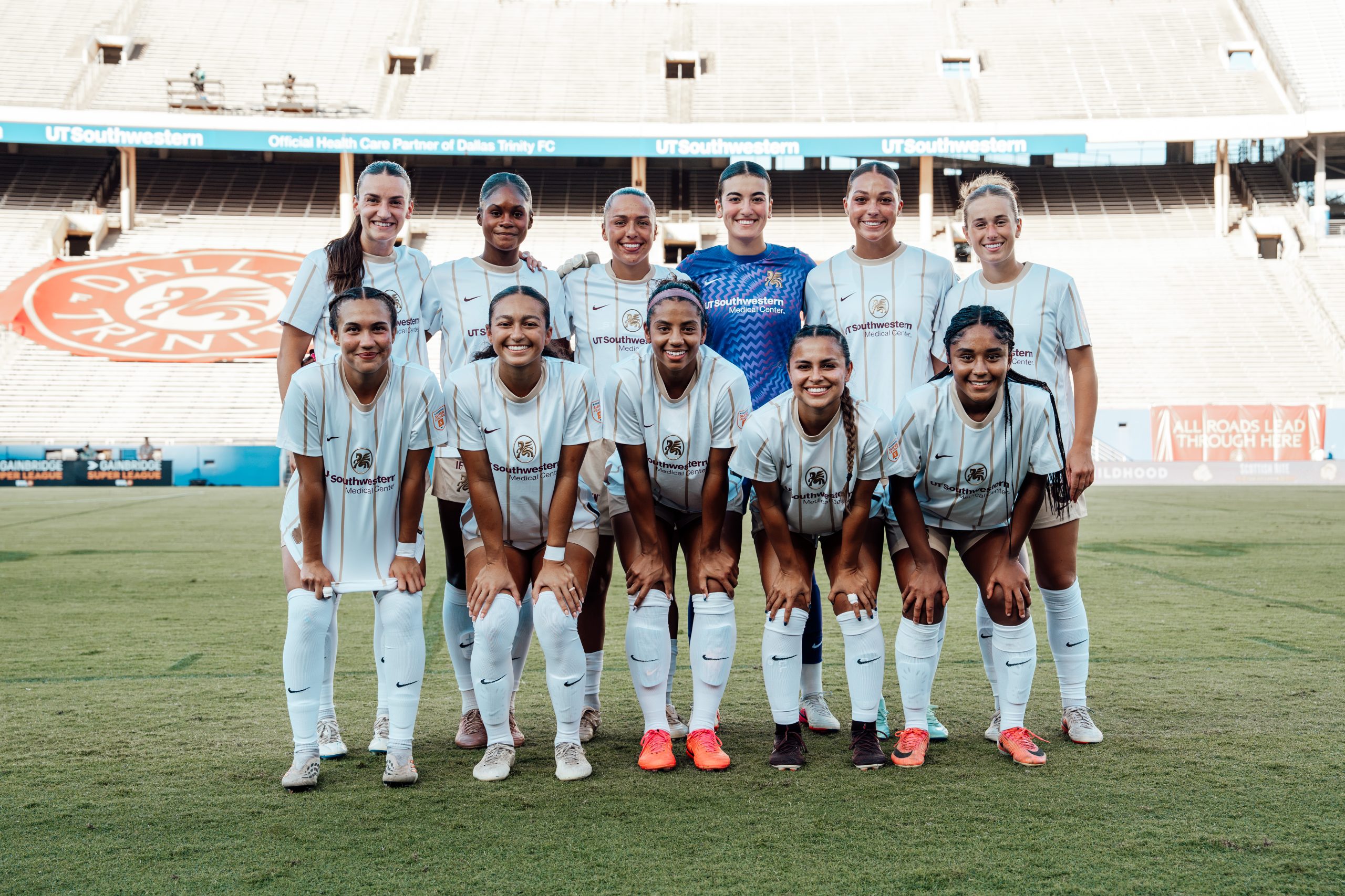The starting XI for Trinity - DC Power vs Dallas Trinity (Sept. 13, 2026 Photo: Anna Dolmany Courtesy: Dallas Trinity FC)