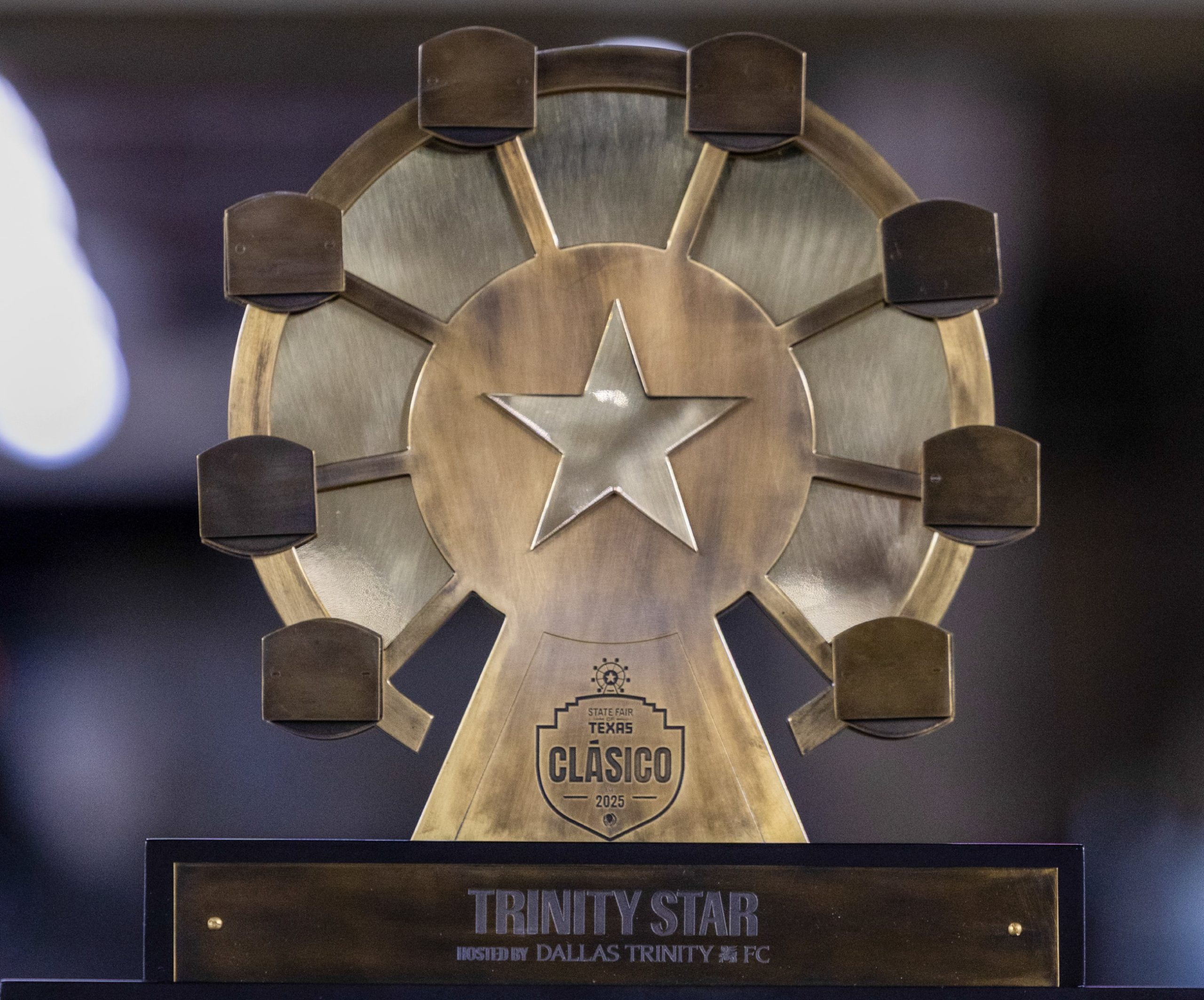 The Trinity Star, presented to the winner of the State Fair of Texas Clasico.